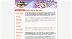 Desktop Screenshot of bingo-deposit-methods.com